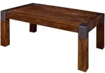 Massivmoebel24 Couchtisch, Braun, Holz, Echtholz,Mangoholz, Rechteckig,...