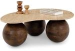 Idimex Couchtisch, Braun, Beige, Holz, Naturmaterialien, Echtholz,Mangoholz, Mode,