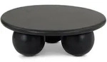 Idimex Couchtisch, Schwarz, Holz, Mode, Rund, 90x30x90 cm, Wohnzimmer,
