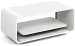 WFL Group Couchtisch, Wei&szlig;, Holzwerkstoff, Nachbildung, Rechteckig, 100x41x50...