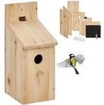Relaxdays Nistkasten, Hellbraun, Holz, 11.5x29.5x17 cm, Gartenzubeh&ouml;r, Gartenpflege,