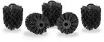 Relaxdays Wc-B&uuml;rstenkopf, Schwarz, Kunststoff, 9 cm, Badezimmer, WC...