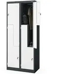 Jan Nowak Umkleideschrank, Anthrazit, Metall, Rechteckig, 80x185x45 cm,...