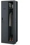 Jan Nowak Umkleideschrank, Anthrazit, Metall, Rechteckig, 60x180x50 cm,...