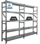 Proregal Fachbodenregal, Silber, Metall, 240x200x50 cm, Freizeit, Heimwerken,
