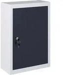 vidaXL Wand-Werkzeugschrank, Grau, Metall, Rechteckig, 19x60x40 cm, Aufbewahrung &