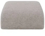 Altdecor Pouf, Hellgrau, Kunststoff, 1-Sitzer, 91x40x89 cm, Wohnzimmer, Hocker, Poufs
