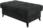 Mirjan24 Polsterhocker, Schwarz, Anthrazit, Holz, Rechteckig, 106x44x67 cm,