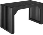 tectake Sitzbank, Schwarz, Holz, Rechteckig, 73x43x35 cm, Wohnzimmer, Hocker,