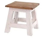 Design Delights Fusshocker, Mehrfarbig, Holz, 26x27x26 cm, Wohnzimmer, Hocker,