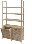 MCW Badezimmerschrank, Braun, Holz, Bambus, 81x168x33 cm, Wohnzimmer, Regale,