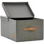 Love IT Store IT BOX Premium, Grau, Textil, 33x24x50 cm, Tragegriff, Ordnen &
