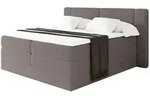 Altdecor Boxspringbett, Braun, Holzwerkstoff, H3 + H4, H&ouml;he ca. 38 cm, 160x200 cm,