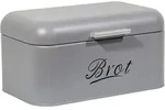 Brotkasten, Grau, Metall, 19x16x31 cm, K&uuml;chenzubeh&ouml;r, Brotk&auml;sten & Brotk&ouml;rbe