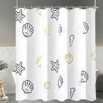 Duschvorhang, Mehrfarbig, Textil, 240x200 cm, Badtextilien, Duschvorh&auml;nge