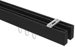 Interdeco Gardinenstange, Schwarz, Metall, 100 cm, Wohntextilien, Gardinen &