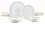 Creatable Tafelservice Yuki, Wei&szlig;, Keramik, 8-teilig, Essen & Trinken, Geschirr,