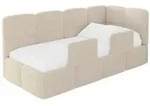 Altdecor Einzellbett, Cappuccino, Textil, 80x200 cm, Kinderzimmer &...