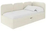 Altdecor Einzellbett, Champagner, Textil, 100x200 cm, Kinderzimmer &...