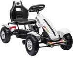 Homcom Kinder-Gokart, Wei&szlig;, Kunststoff, 58x61x117 cm, unisex, Outdoor...