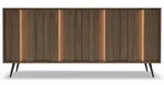 Selsey Sideboard, Eiche, Metall, 8 F&auml;cher, Rechteckig, 183.3x82.6x40 cm,...