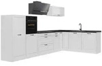 Vicco Eckk&uuml;che, Wei&szlig;, Wei&szlig;, Holzwerkstoff, Rechteckig, 347x143x46 cm,...