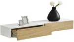 [en.casa] Wandregal-Set, Wei&szlig;, Holzwerkstoff, 50x12x24 cm, Wohnzimmer, Regale,
