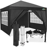 Pavillon, Schwarz, Textil, 300x205x300 cm, Sonnenschutz & Sichtschutz,...