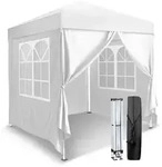 Faltpavillon, Wei&szlig;, Metall, 200x245x200 cm, Sonnenschutz & Sichtschutz,...
