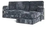 Masseno Ecksofa, Dunkelgrau, Textil, 3-Sitzer, L-Form, 200x120 cm, Wohnzimmer, Sofas