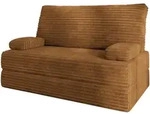 Masseno Bettsofa, Orange, Textil, 2-Sitzer, 140x86x60 cm, Wohnzimmer, Sofas &