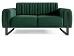 Selsey Sofa, Gr&uuml;n, Metall, 2-Sitzer, 164x79x92 cm, Wohnzimmer, Sofas & Couches,