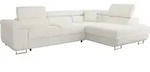 Mirjan24 Ecksofa, Ecru, Textil, 5-Sitzer, rechts montierbar,Rechteckig, 274x203 cm,