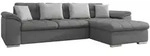Mirjan24 Ecksofa, Graphit, Textil, 5-Sitzer, Ottomane rechts,Rechteckig,...