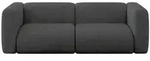 Altdecor Modulares, Dunkelgrau, Kunststoff, 2-Sitzer, 228x70x89 cm, Wohnzimmer, Sofas