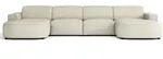 Selsey Wohnlandschaft, Creme, Kunststoff, 3-Sitzer, einmalig seitenverkehrt