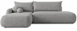 Sofnet Ecksofa, Grau, Kunststoff, 6-Sitzer, Ottomane links,L-Form, 300x187 cm,