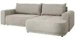 Mirjan24 Eckschlafsofa, Natur, Kunststoff, 5-Sitzer, Ottomane rechts,L-Form, 265x166