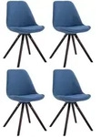 CLP Stuhl, Blau, Textil, 48x84x56 cm, Esszimmer, St&uuml;hle, Esszimmerst&uuml;hle,