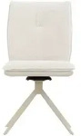 Massivmoebel24 Stuhl, Beige, Kunststoff, Echtholz, 47x88x61 cm, Esszimmer, St&uuml;hle,