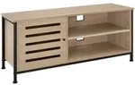 tectake Tv-Board, Natur, Holzwerkstoff, Beton Optik, Quadratisch, 41.5x50.5x110 cm,