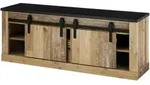 Lomado Lowboard, Braun, Holzwerkstoff, 162x61x43 cm, Wohnzimmer, Wohnw&auml;nde,