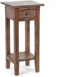 Design Delights Telefontisch, Hellbraun, Holz, 31x65x31 cm, Wohnzimmer,