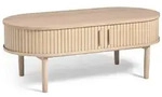 Selsey Couchtisch, Beige, Holz, Oval, 120x45x60 cm, Wohnzimmer,...