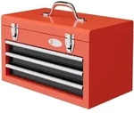 Durhand Werkzeugkiste, Rot, Metall, 24x27x45 cm, Freizeit, Heimwerken,