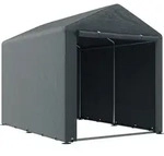 Outsunny Garagenzelt, Dunkelgrau, Metall, 218x172x160 cm, Aufbewahrung &