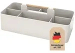 Intirilife Make-Up-Organizer, Wei&szlig;, Kunststoff, 15.5x8x32 cm, Badaccessoires,