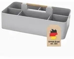 Intirilife Make-Up-Organizer, Grau, Kunststoff, 15.5x8x32 cm, Badaccessoires,
