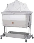 Chipolino Beistellbett, Grau, Metall, 46x81 cm, Babym&ouml;bel, Babybetten,