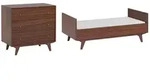 Petits-meubles Babyzimmer, Braun, Holzwerkstoff, 3 Schubladen, 144x90x75 cm,